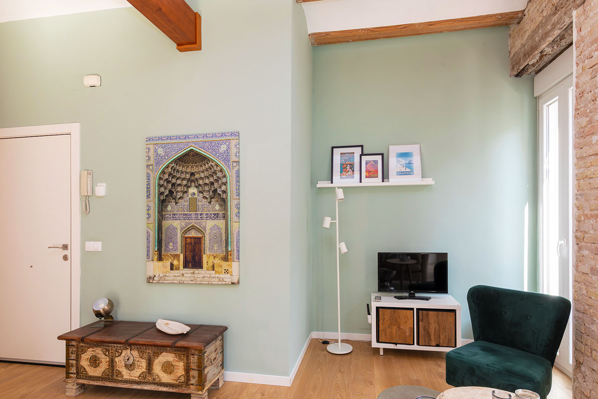 Appartement in Ruzafa, Valencia stad - woonkamer