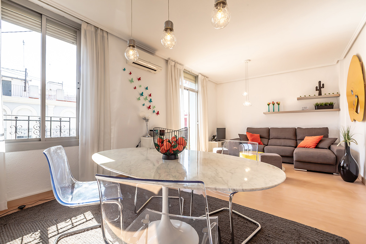 Appartement te koop Ruzafa Valencia - woonkamer