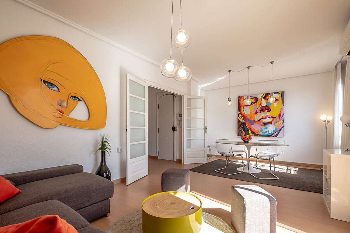 Appartement te koop Ruzafa Valencia - woonkamer