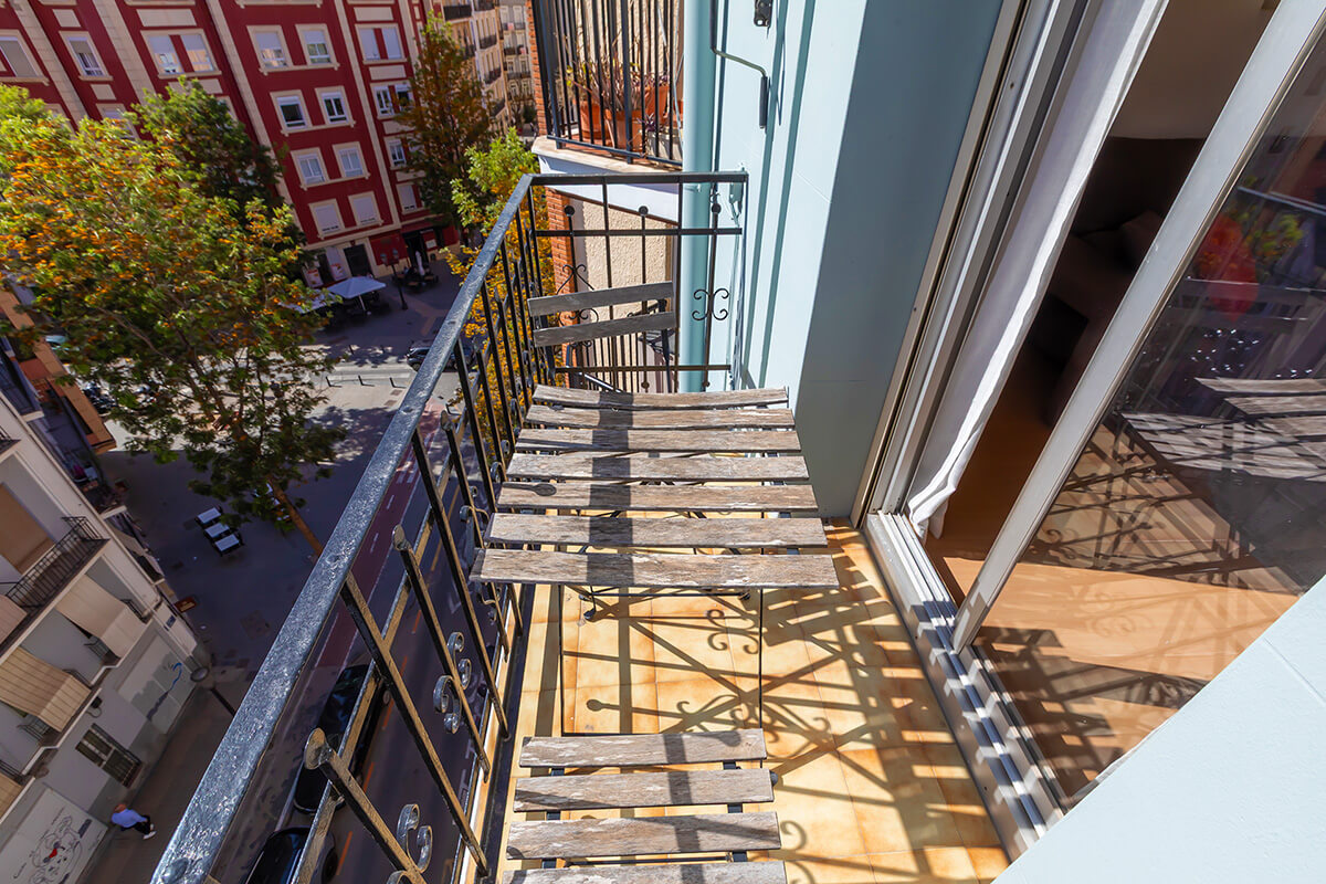 Appartement te koop Ruzafa Valencia - balkon