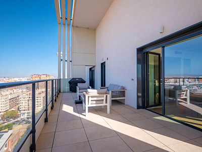 Uitzicht appartement Valencia